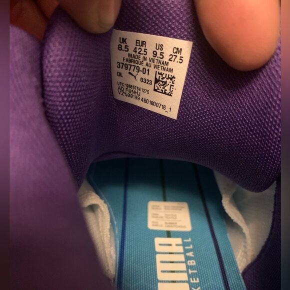 Puma Melo Ball MB.02 Shoes Blue Purple Mid Queen City 379779-01 Men's Size 9.5 - Picture 10 of 10